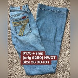 7 For All Mankind Women's Light Blue Flare Jeans